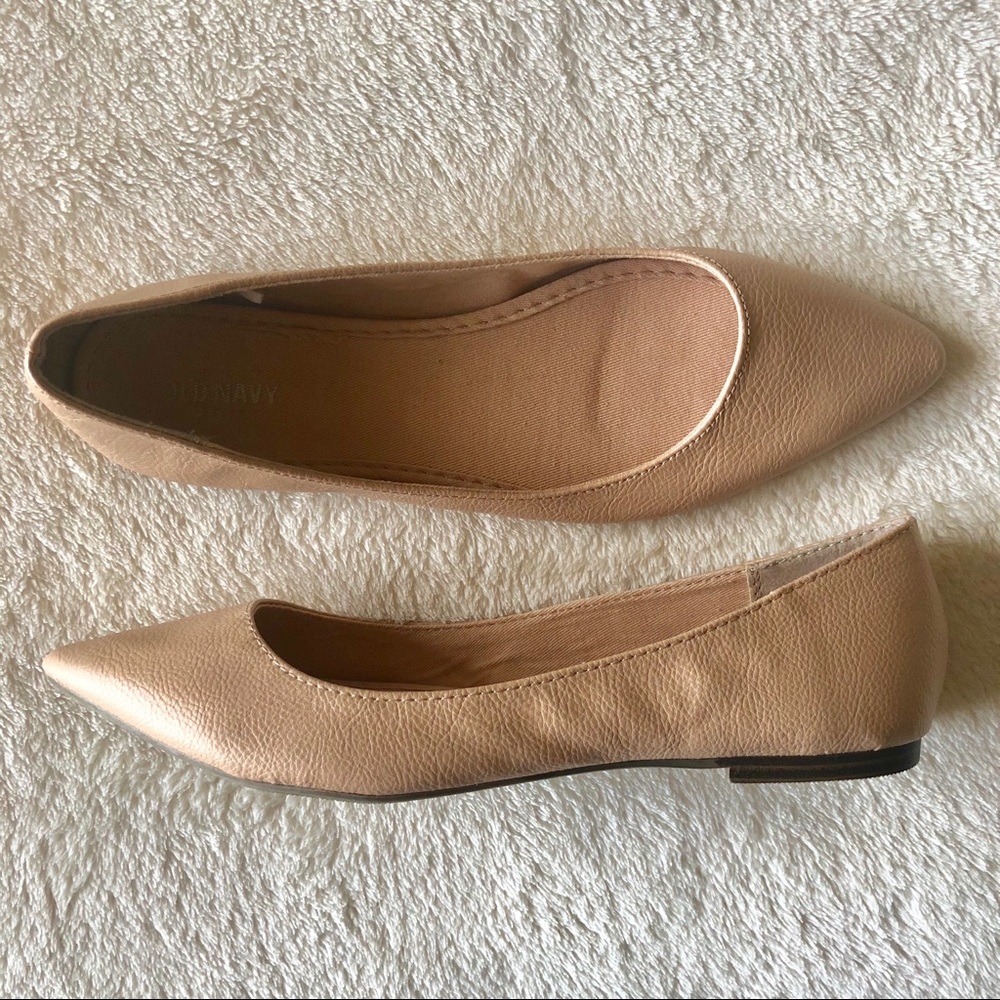 Brand New Nude Pointy Toe Flats